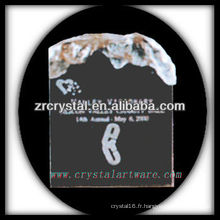 design attrayant blanc trophée en cristal X057